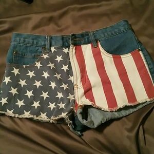 Forever 21 American flag shorts